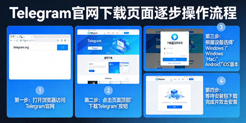 电报官网Telegram下载页面逐步操作流程图解