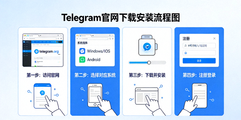 电报官网Telegram下载页面逐步操作流程图解