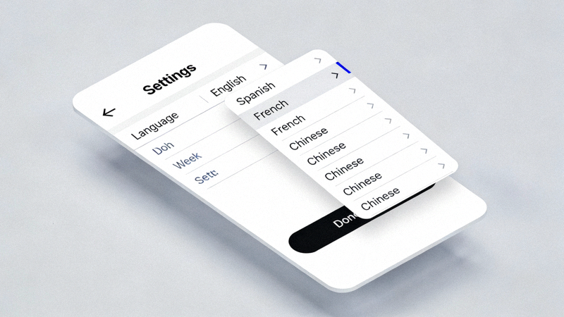 Telegram手机APP设置界面中Language语言设置选项截图