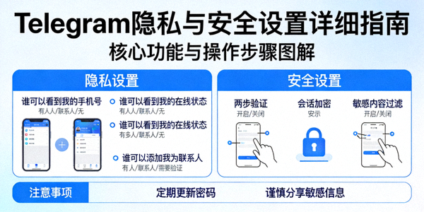 Telegram隐私与安全设置详细指南图解